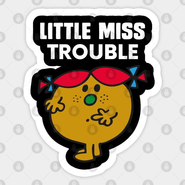 LITTLE MISS TROUBLE Sticker by reedae